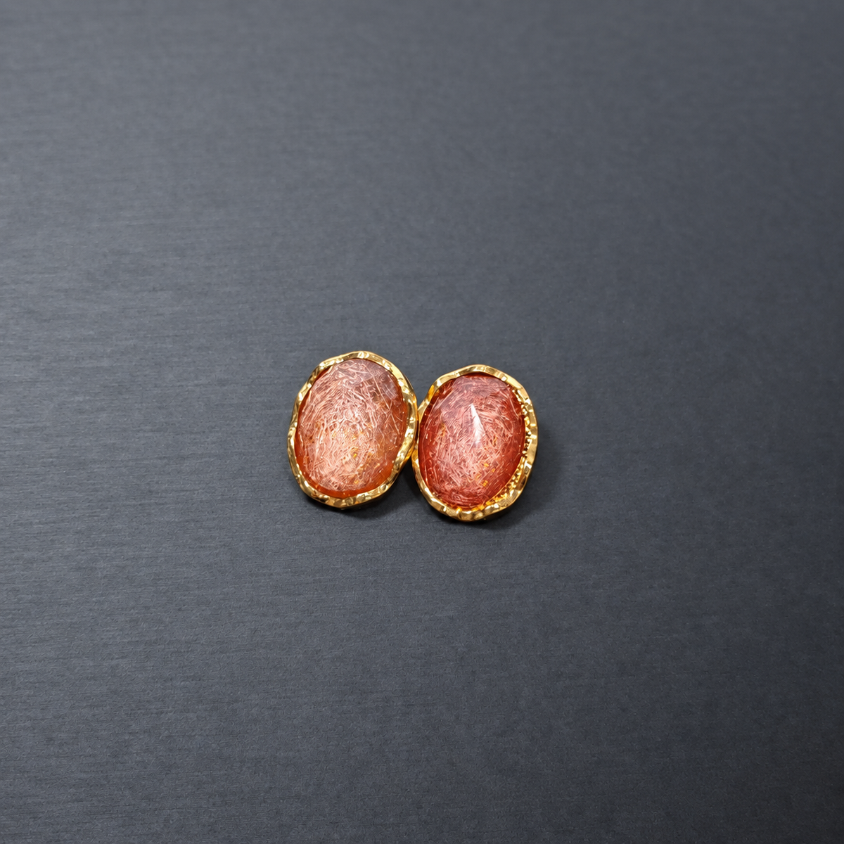 Elegant Dainty Oval Earrings, Western‑Style Temperament, Light Luxury Gold‑Plated