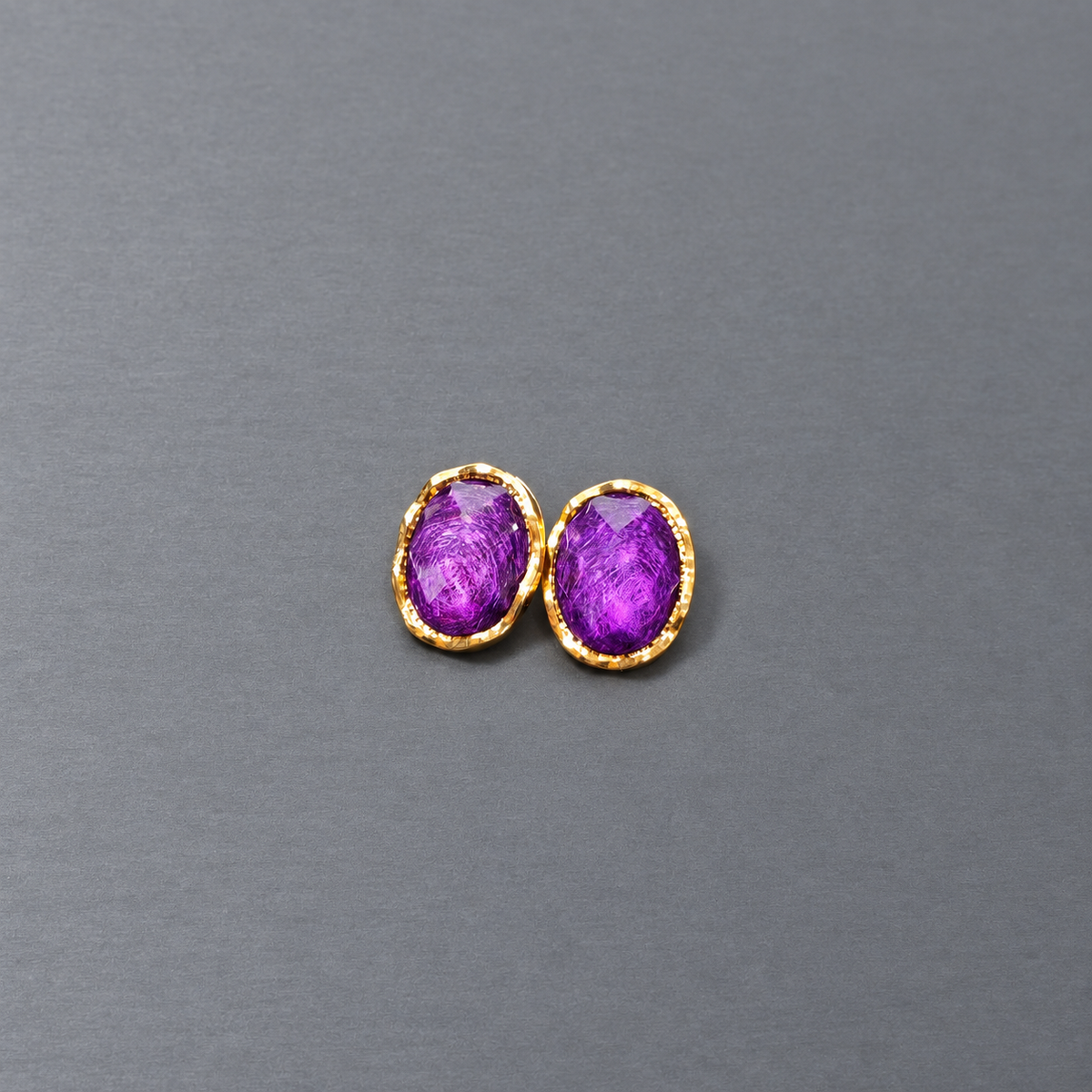 Elegant Dainty Oval Earrings, Western‑Style Temperament, Light Luxury Gold‑Plated
