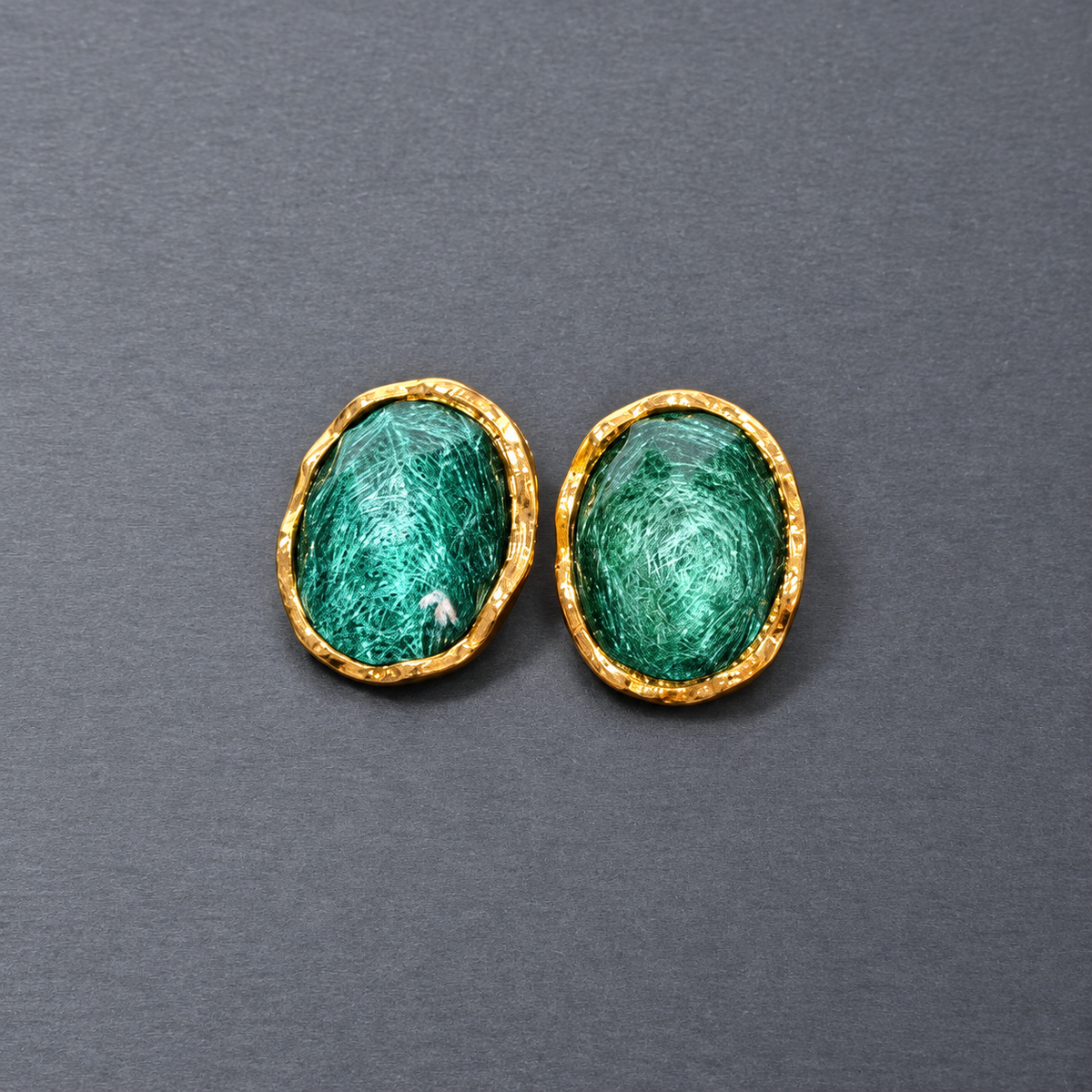 Elegant Dainty Oval Earrings, Western‑Style Temperament, Light Luxury Gold‑Plated